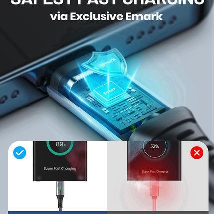 INIU USB C Cable, 100W USB C to C Fast Charging Cord, Braided Type C Charger Cable for iPhone 17 16 Pro Max, Samsung Galaxy S25 S24 Ultra, MacBook Pro iPad Air Switch 2 Steam Deck etc.