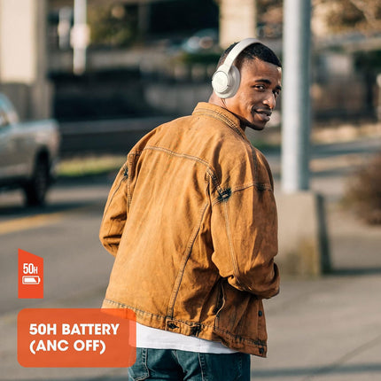 JBL Tune 760NC - Wireless Over-ear Noise Cancelling headphones, JBL Pure Bass Sound, Voice Assist, Google Fast Pair, Up to 50Hrs of Battery with ANC off, Lightweight and foldable design