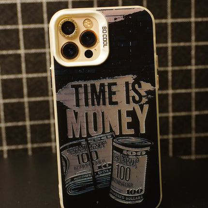 Sports Shockproof Laser Color Silver Phone Case