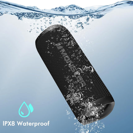 Monster S620 Bluetooth Speaker, Wireless Portable Outdoor Bluetooth Speakers, 60W True Wireless Stereo IPX8 Waterproof, Dual PairingBluetooth 5.4 Built-in Mic, Black