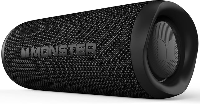 Monster S620 Bluetooth Speaker, Wireless Portable Outdoor Bluetooth Speakers, 60W True Wireless Stereo IPX8 Waterproof, Dual PairingBluetooth 5.4 Built-in Mic, Black