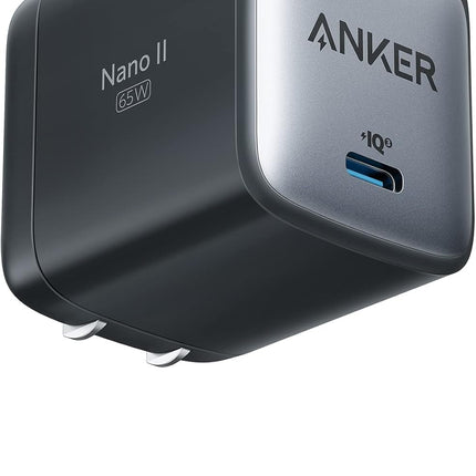 Anker Nano USB C Charger,65W GaN II PPS Fast Compact Foldable Charger for MacBook Pro, Galaxy, Dell, iPhone 17/16, iPad Pro, and More