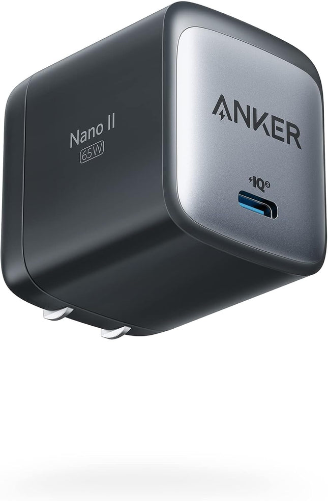 Anker Nano USB C Charger,65W GaN II PPS Fast Compact Foldable Charger for MacBook Pro, Galaxy, Dell, iPhone 17/16, iPad Pro, and More