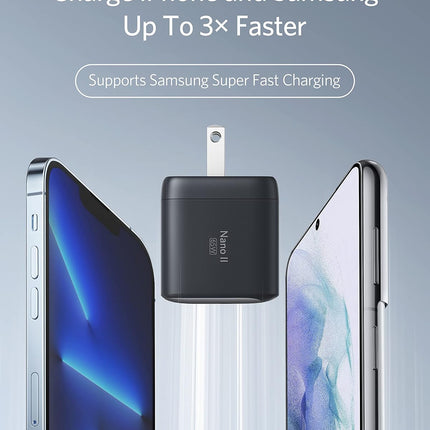 Anker Nano USB C Charger,65W GaN II PPS Fast Compact Foldable Charger for MacBook Pro, Galaxy, Dell, iPhone 17/16, iPad Pro, and More