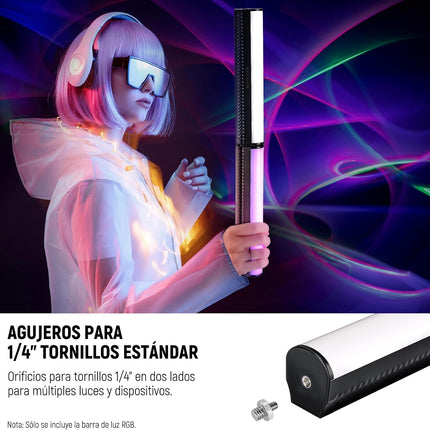NEEWER RGB Light Wand with APP Control, Magnetic Handheld Photography Video Light Stick,2500K~8500K Dimmable CRI95+ Full Color LED Tube Bar