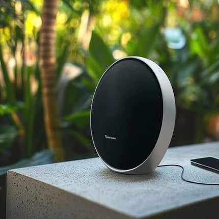 Harman Kardon Onyx Studio 9 - Portable Stereo Bluetooth Home Speaker with Built-in Battery and USB Charging, self-Tuning, and Multi-Speaker Connection by Auracast